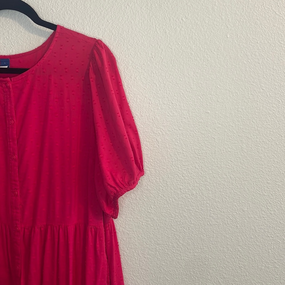 Clip-dot maxi dress